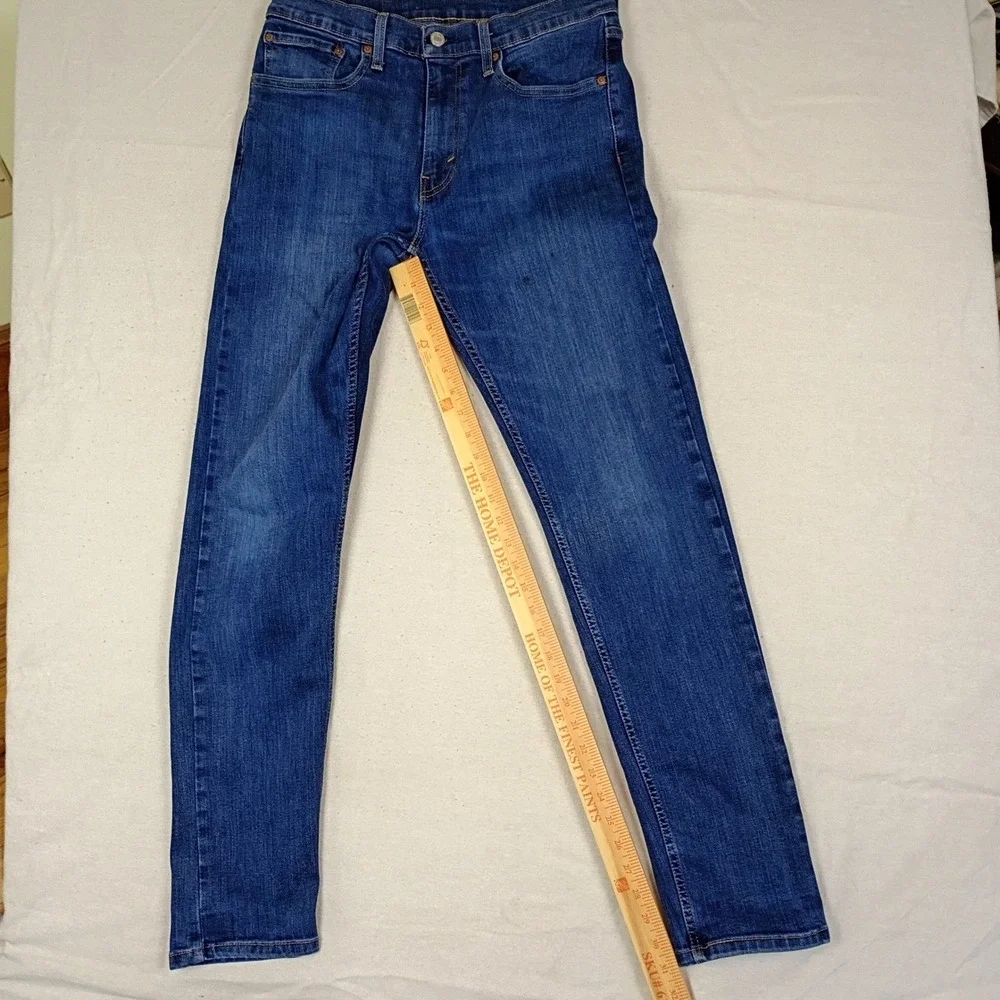 Levis 502 Slim Fit Mens Jeans Blue Medium Wash Denim 32x34 (Measures 31x31)